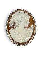 Spilla Mandile 1922 Donna Cammei  in Argento Conchiglia 2MSPCM35.15.26